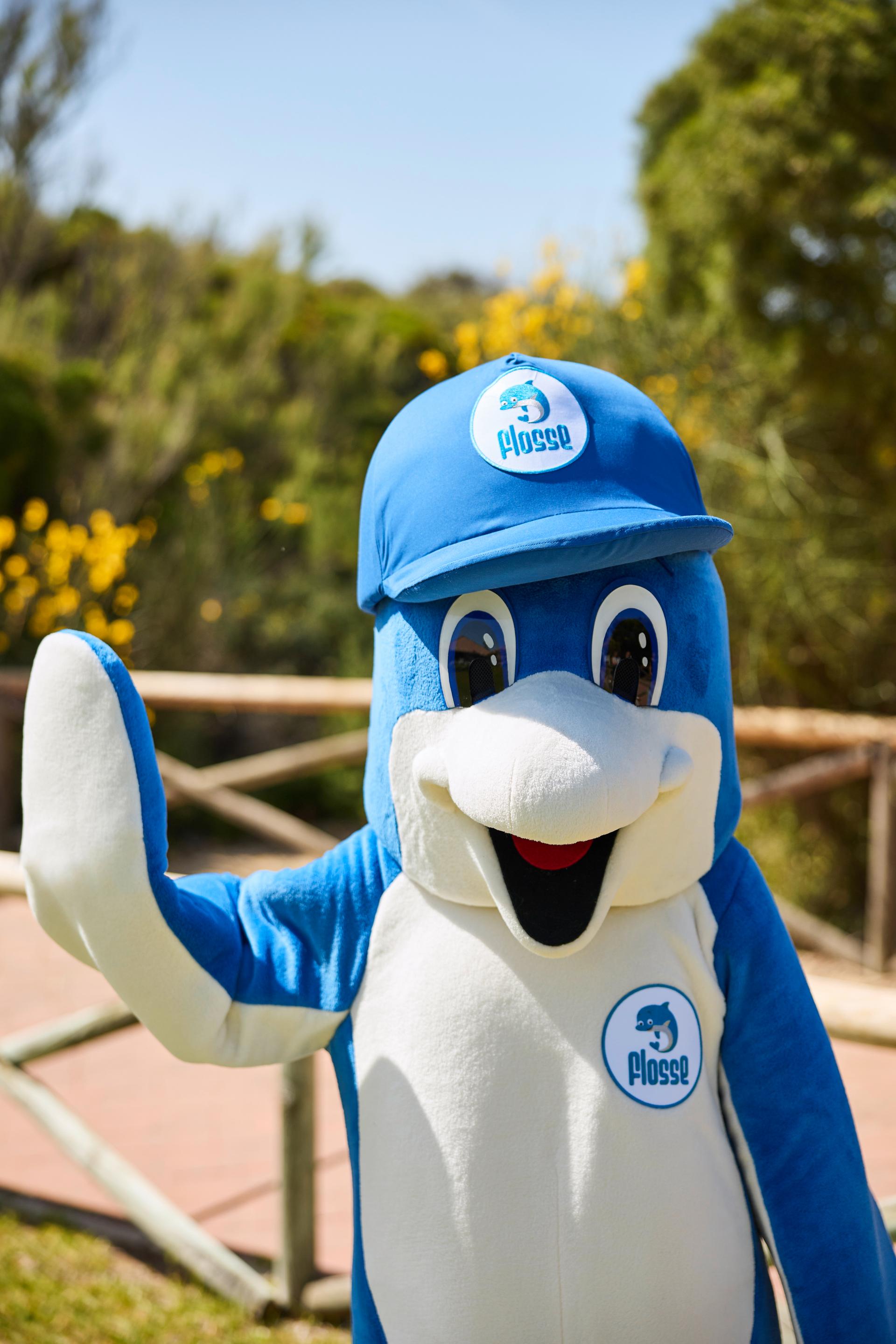 Porträt von Flosse unserem Maskottchen für Jobanfrage