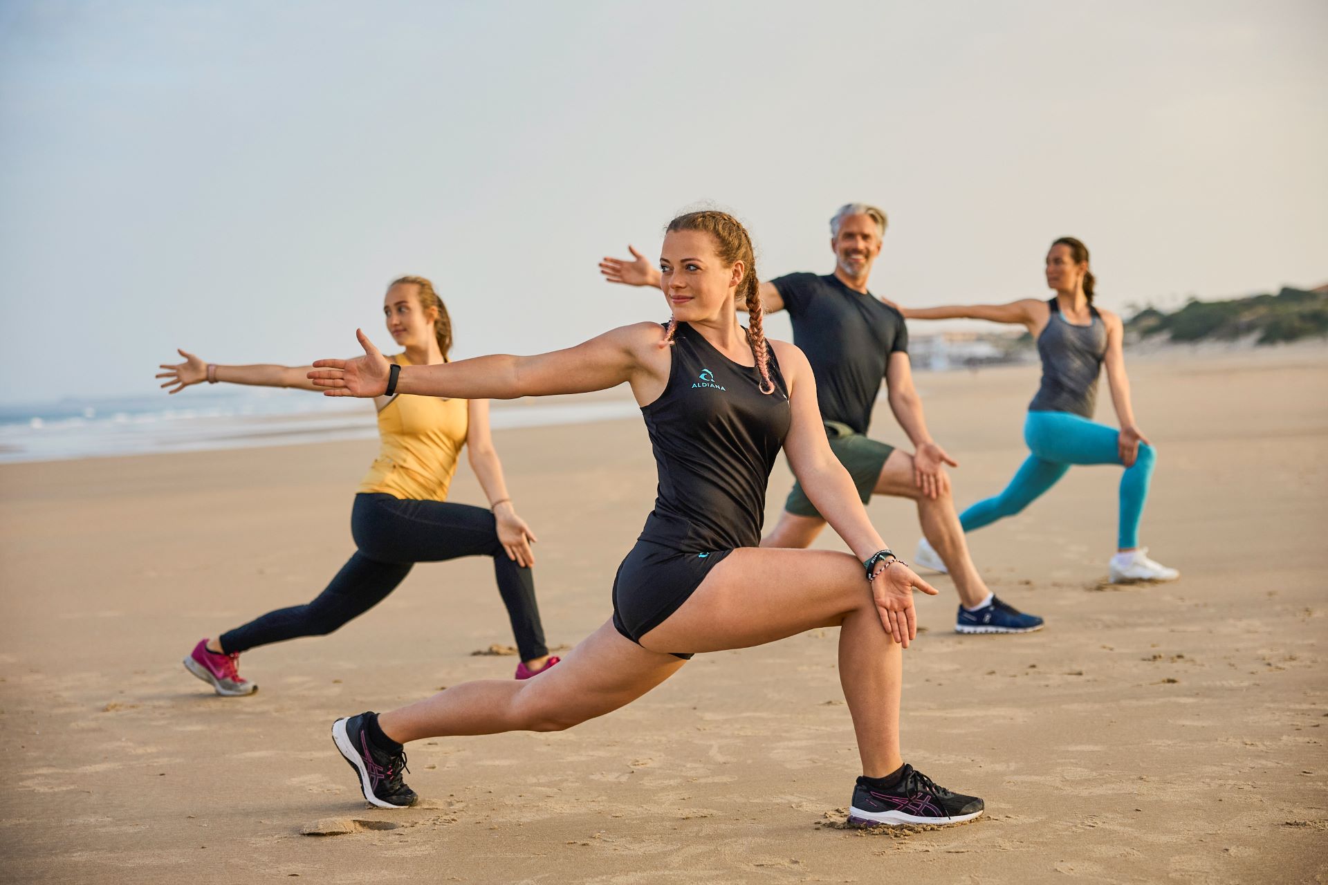 Sport am Strand eines Aldiana Clubhotels